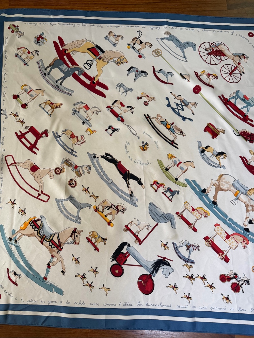 Hermes Raconte Moi Le Cheval Silk Scarf. - Picture 2 of 16